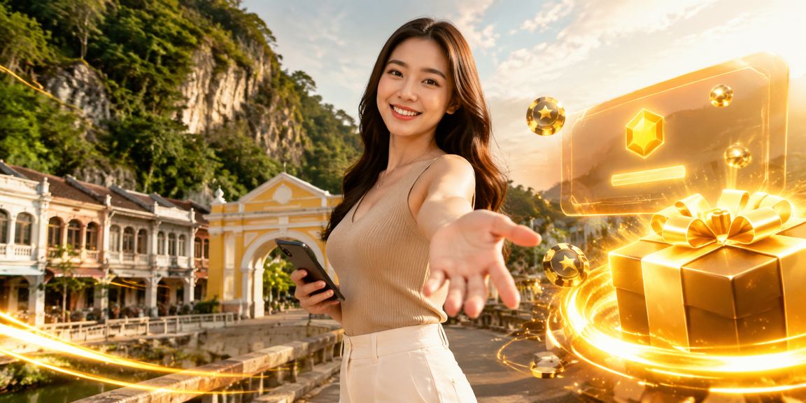 Suasana hiburan kasino dengan papan jackpot dan pemain di Ipoh